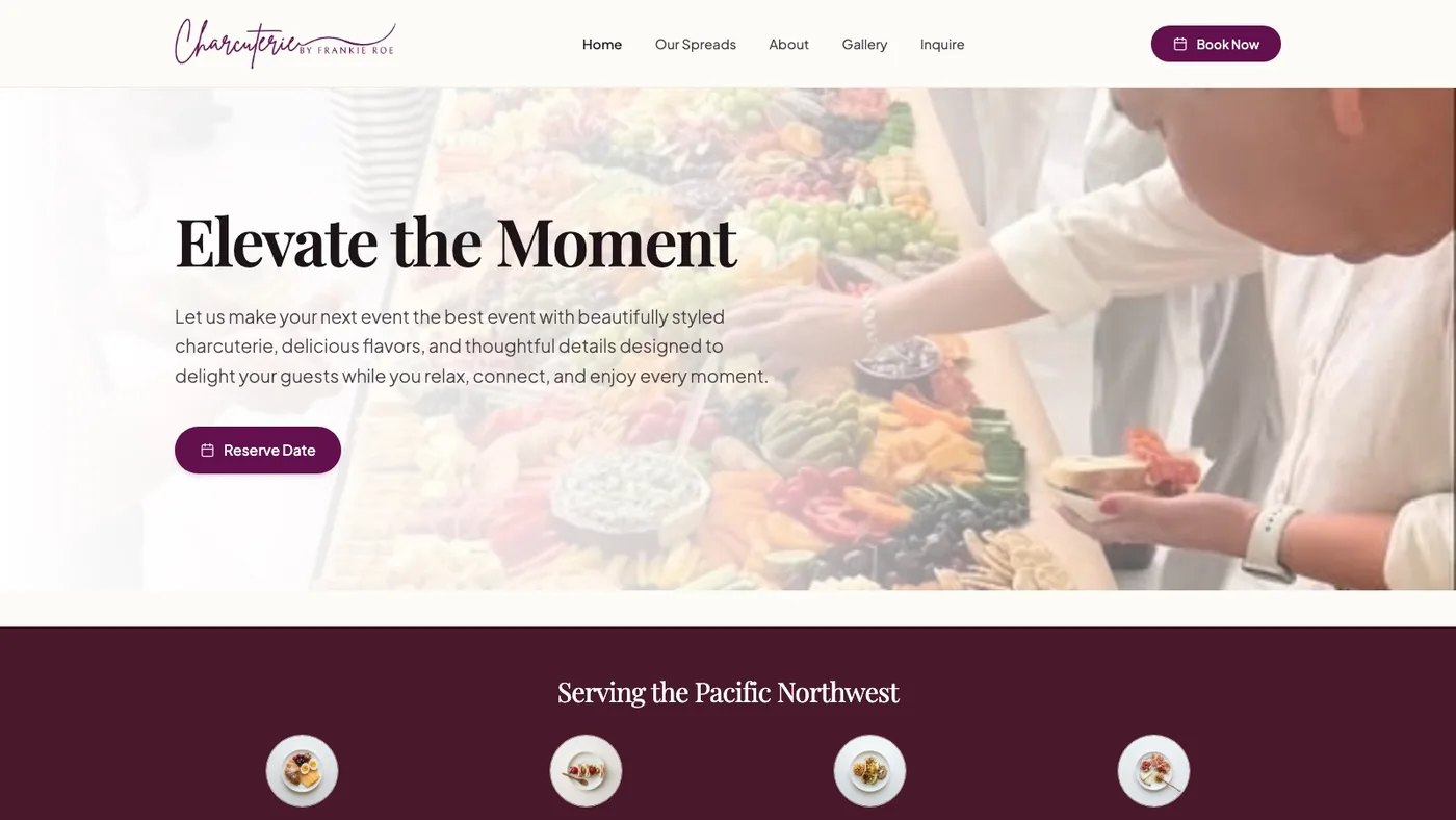 Charcuterie by Frankie Roe homepage