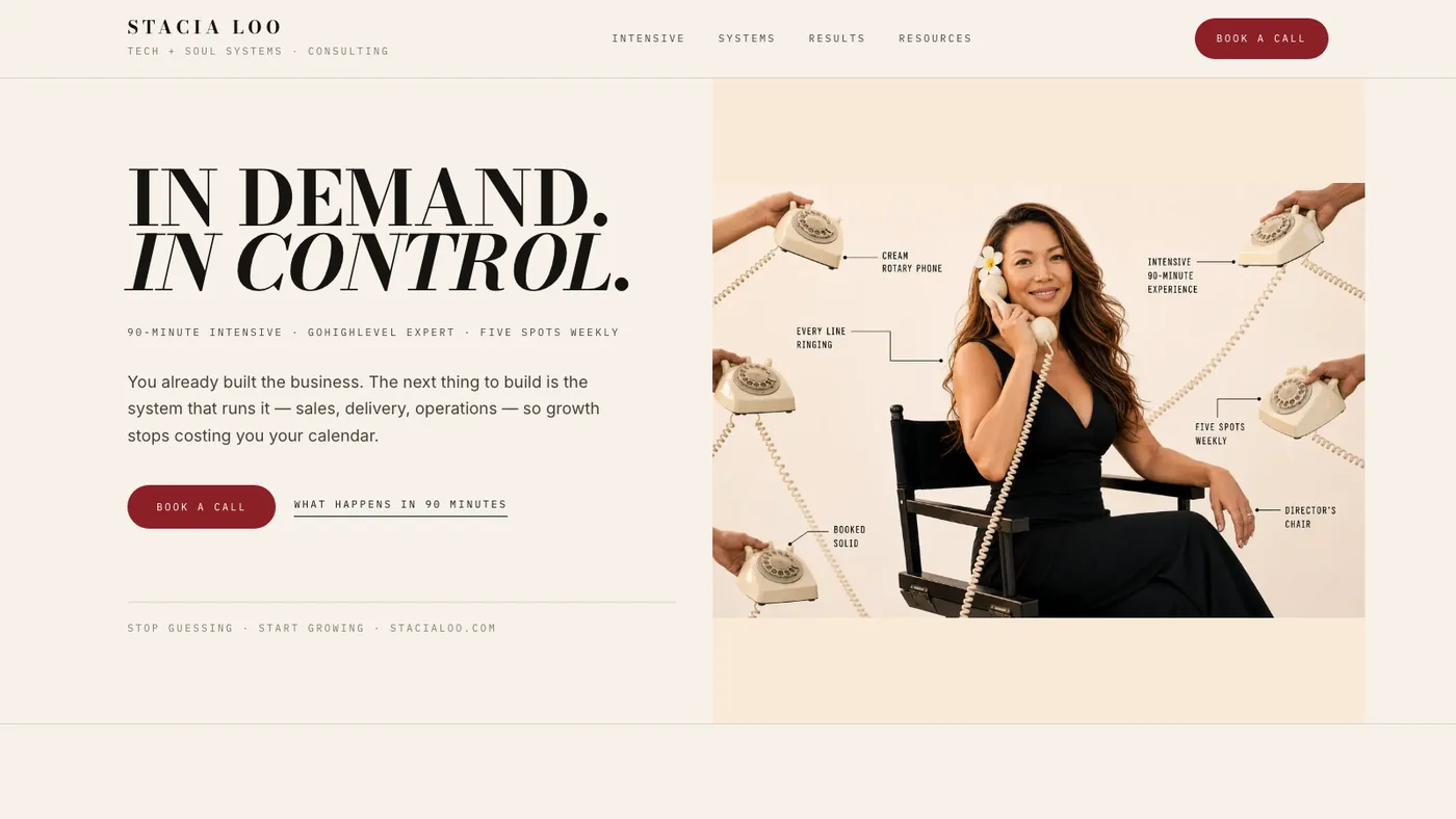 Stacia Loo homepage