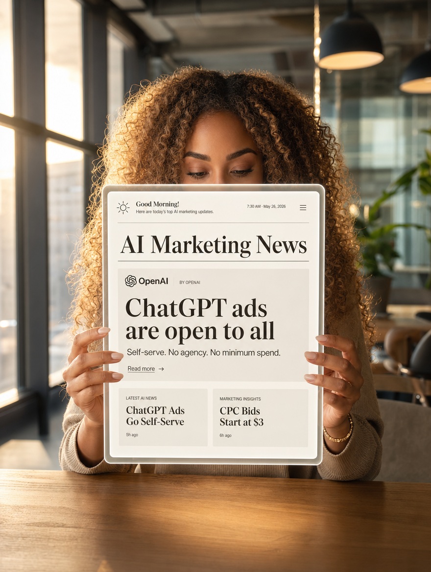 ChatGPT Just Opened Its Ad Platform to Everyone. Here Is What Marketers Need to Do Right Now.